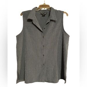 Style & Co. Sleeveless Button Up